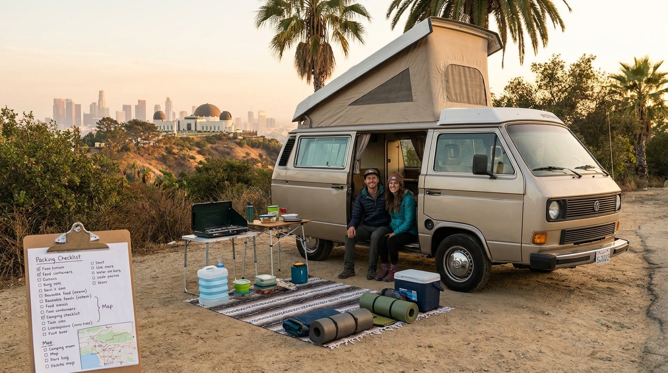 Map for Budget RV Tips for Los Angeles - Save Money 2026